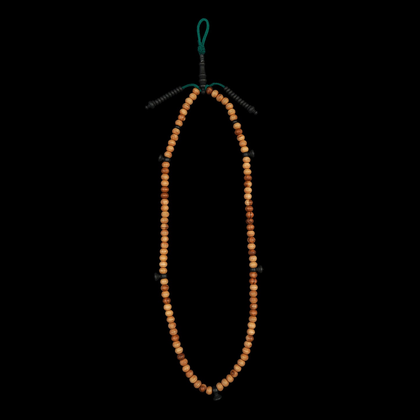 Zaytoun (olive) wood Tasbih with Oud Salib (Tijani) - Wood