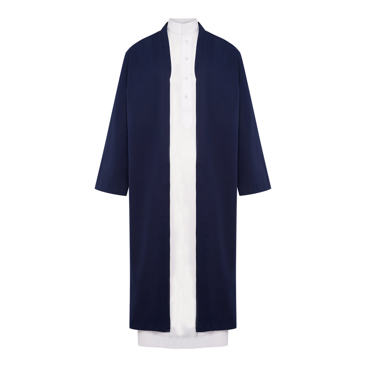 Yemeni Thowb Long Jacket- Navy