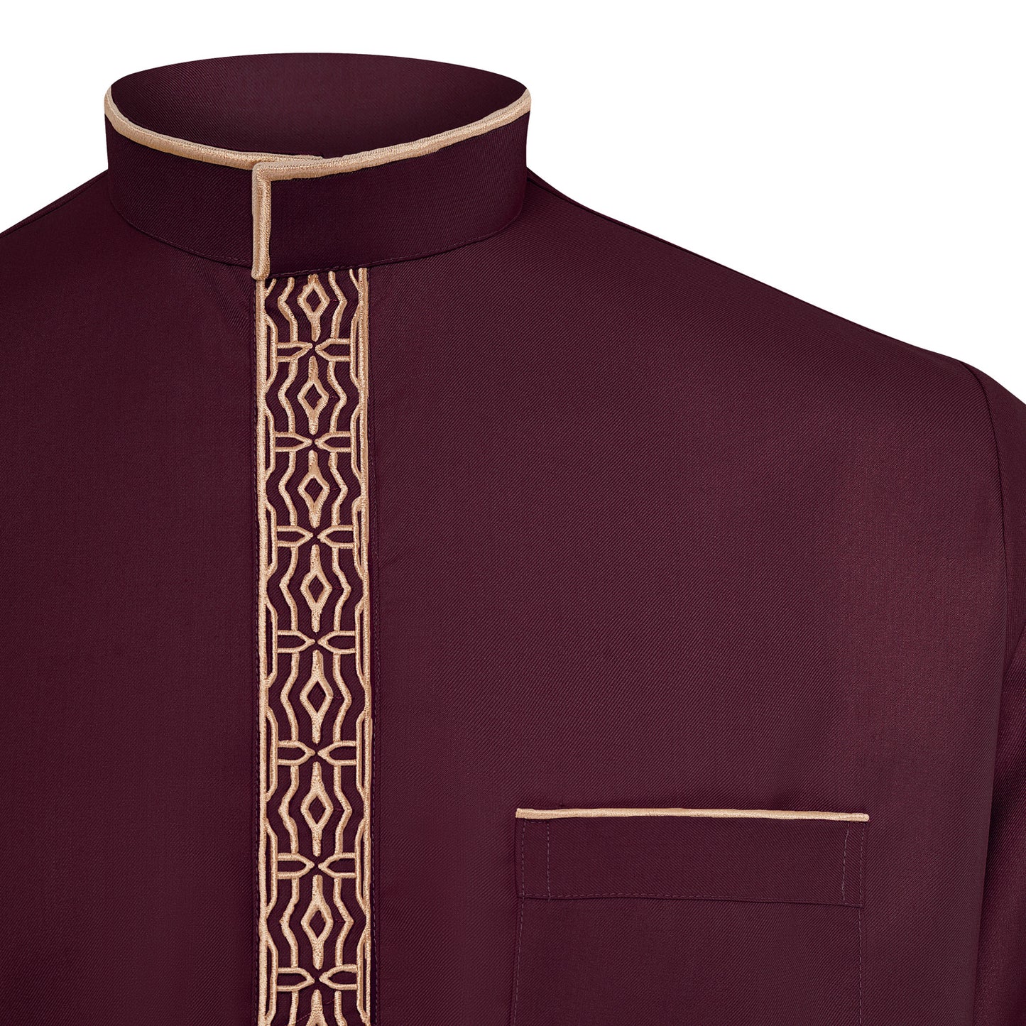 Collar Jubbah- Burgandy