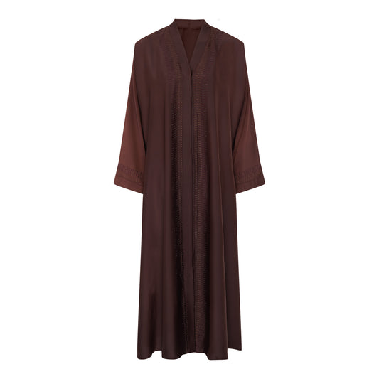 MrsThowbs Sienna Chocolate Abaya with matching Scarf