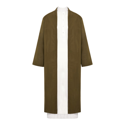 Yemeni Thowb Long Jacket- Olive green