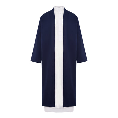 Yemeni Thowb Long Jacket- Navy