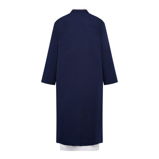 Yemeni Thowb Long Jacket- Navy