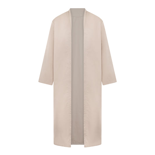 Yemeni Thowb Long Jacket- Cream