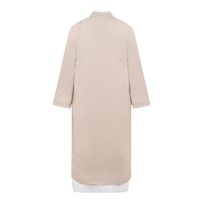 Yemeni Thowb Long Jacket- Cream