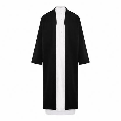 Long Over Jubbah Jacket- Black (Turkish/Yemeni)