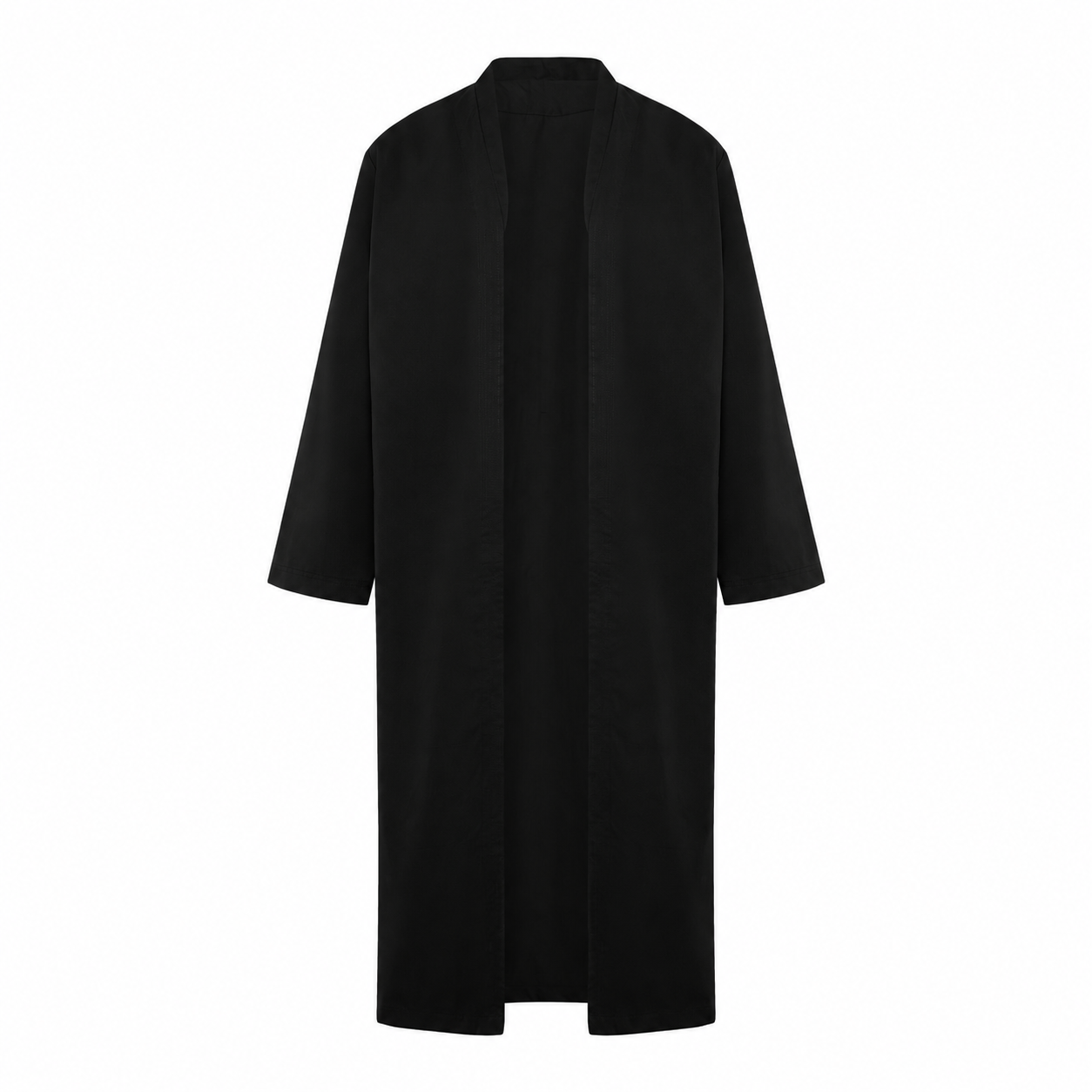 Long Over Jubbah Jacket- Black (Turkish/Yemeni)