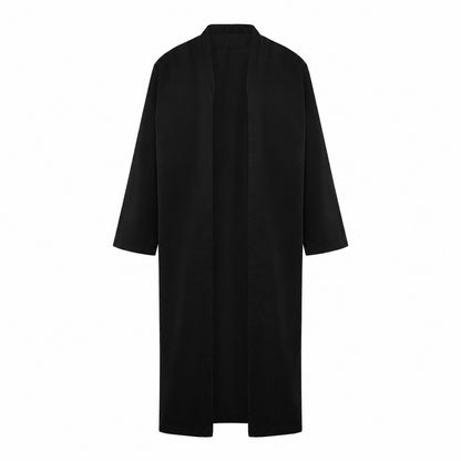 Long Over Jubbah Jacket- Black (Turkish/Yemeni)
