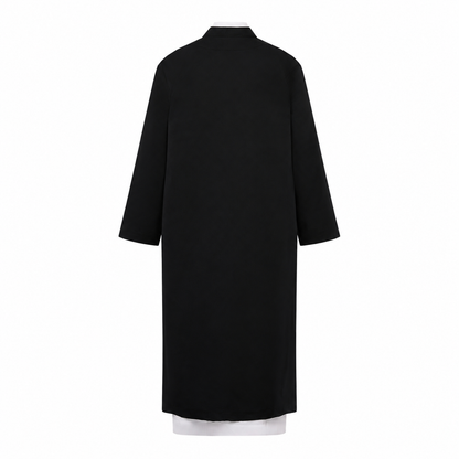 Long Over Jubbah Jacket- Black (Turkish/Yemeni)