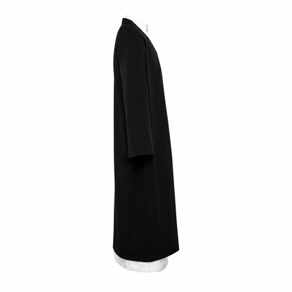 Long Over Jubbah Jacket- Black (Turkish/Yemeni)