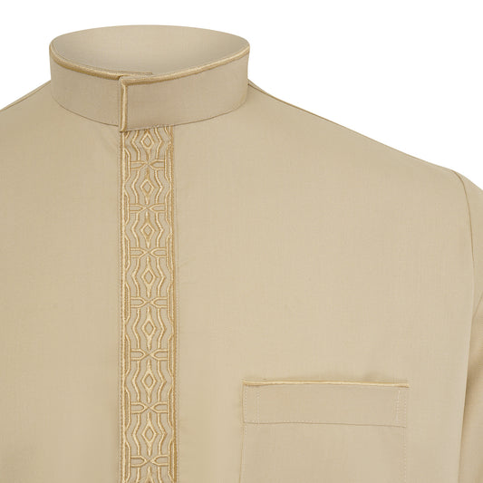 Collar Jubbah- Cream