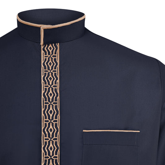 Collar Jubbah- Navy