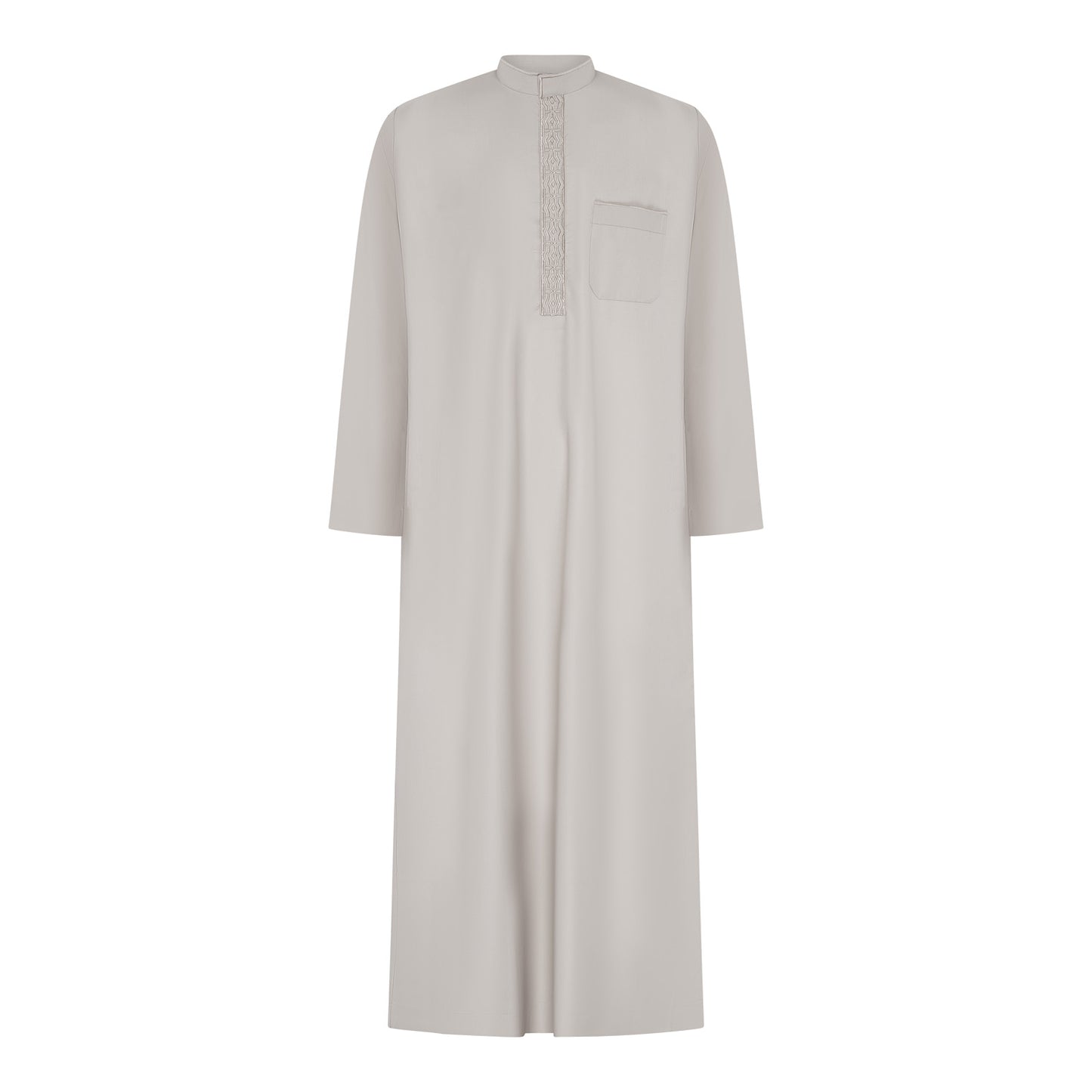 Collar Jubbah- Light Grey